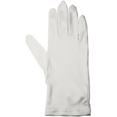 Microfiber gloves, white color, XL size