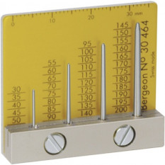 Hand gauges in steel for needles