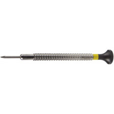 Watchmaker screwdriver in steel, special knurled profile, Ø 0.80 mm