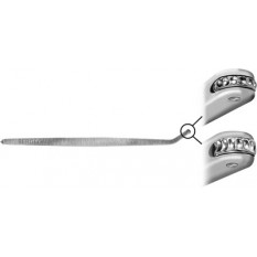 Millgriffs in steel, length 70mm, no 15