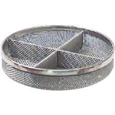 Steel basket with 4 separations, Ø 64 mm, height 15 mm