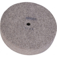 Gray felt wheel, without center, Ø 10 mm hole, thickness 25 mm, Ø 120 mm