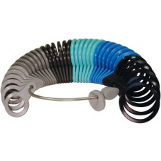 Ring gauge in plastic with 6 diferents colors for watchmakers and jewellers