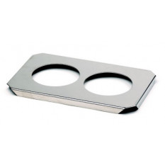 Stainless steel cover to position 2 jars with rubber seal Ø 96mm for Elmasonic 30/40