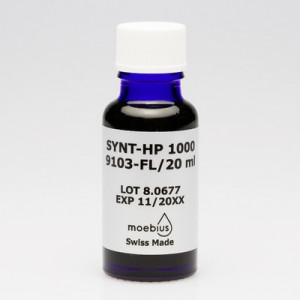 Moebius Synt-HP-1000 9103 oil, fluorescent, 100% synthetic, for high pressure, 2 ml