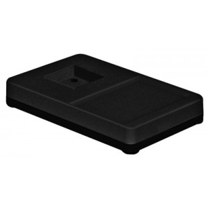 Table base alone black, 265 x 165 x 42 mm, for foot of 60 x 60 mm