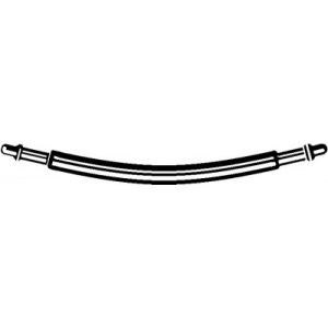 Balbed jack -in -meillechort safety bar, length 21 mm, Ø body 1.80 mm, pivot 0.90 x 1.00 mm