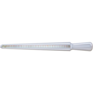 Ring stick in Delrin, white, total length: 250 mm
