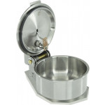 Washing container in stainless steel with safety lid, 0.04 L