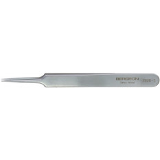 Precision tweezers in steel for watchmaker's and jewellers, to heat (800 °) and acids, length 110 mm