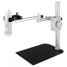Dino-lite support for digital microscope, in stainless steel and light aluminum, 220 x 150 x 270 mm