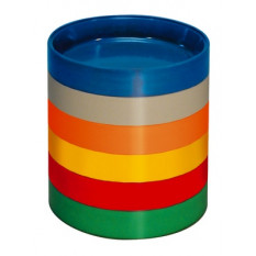 Blue plastic, Ø 70 x 13 mm round supplies bucket