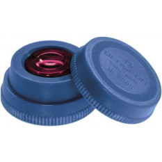 Huiller in blue synthetic material, Ø 34 mm with tinted glass bucket, Ø 8 mm