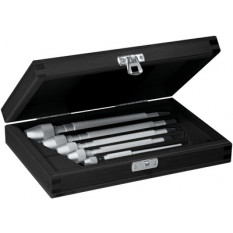 Set of 5 round head mandrels, in a wooden box
