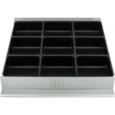 Aluminum drawer, b-cube, gray, n ° 09