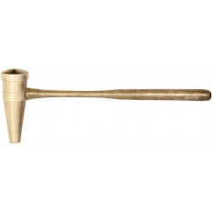 Boxwood mallet, wooden handle, sugar loaf shape, 75 x 225 mm