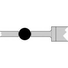 Pair of keys, in hard metal, for micrometers, Ø 1.00 mm